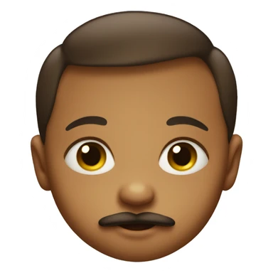 baby with moustache  sticker