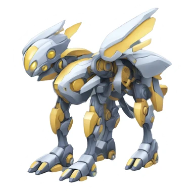 Futuristic Mechanical Pokémon-Medabot-Dragon full body sticker