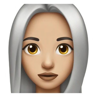 Brunette eye rolling  sticker