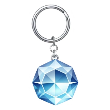 Crystal key chain – small gem or crystal charm. sticker