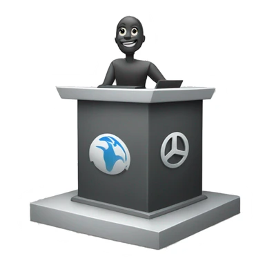 podium with AsemblyAI.com logo on 1st place sticker