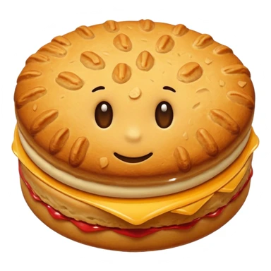 Biscuit without face  sticker