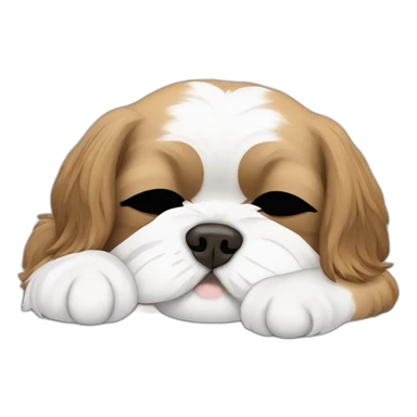 Shih tzu sleeping sticker