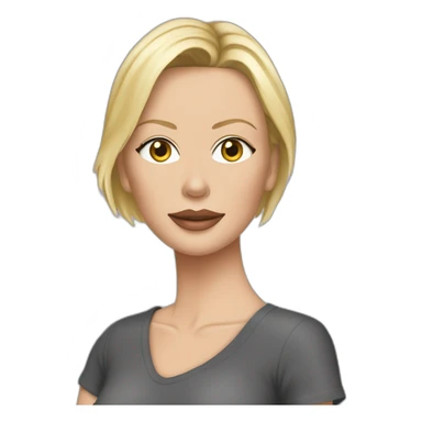 charlize theron wearing t-shirt sticker