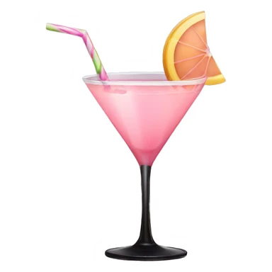 Halloween light pink cocktail  sticker