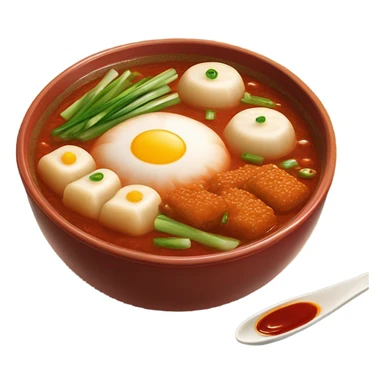 red hot bowl of tteokbokki sticker