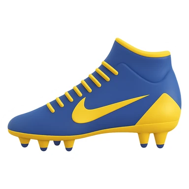 Make the football boot blue. The original style is 3D emoji style, which does not support editing, so use the general style editor to keep the 3D emoji look while making the boot blue. sticker