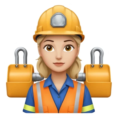 factory worker woman  sticker