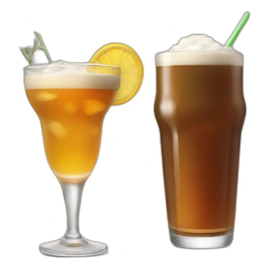 Pint and cocktail sticker