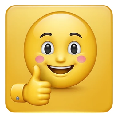 thumbs up emoji, positive and bold sticker