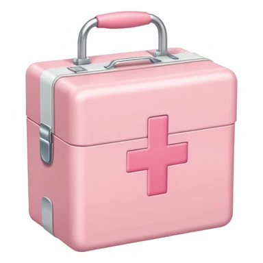 Pastel Pink medical box sticker