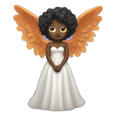 Black Angel of love like Pixar  sticker