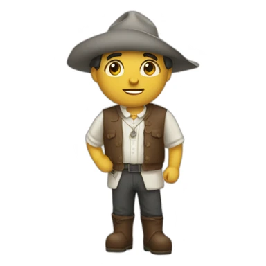 bodeguero with one eye only sticker