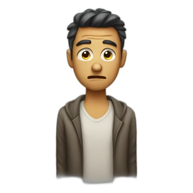 very annoyed person sticker