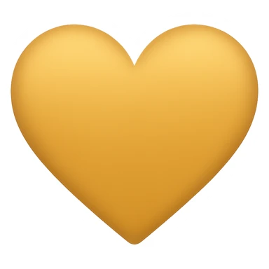 golden heart in gold color #c89f49, flat style, no text sticker