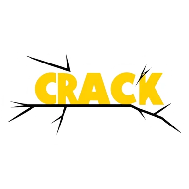 the word crack sticker