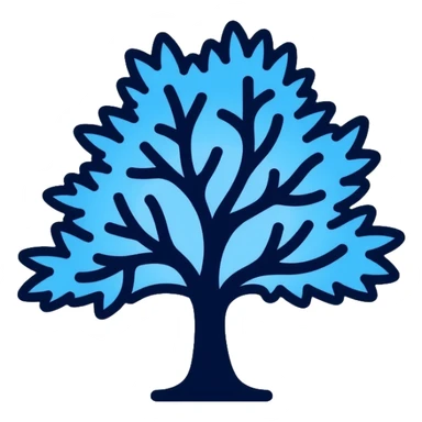 UK Conservative Party oak tree logo blue sticker