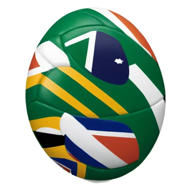 South African rugby ball sticker