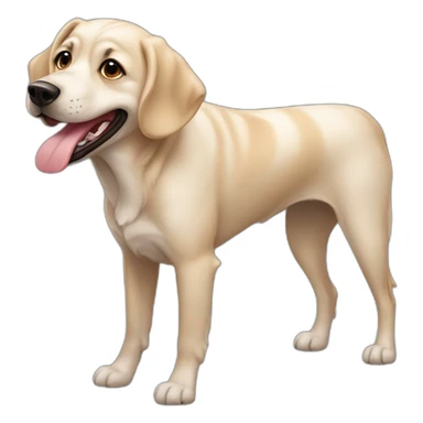 Chien avec une grosse langue  sticker