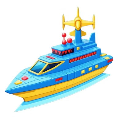 a galaga ship in a pixellated 1980s retro video game style sticker
