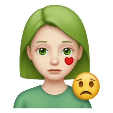 Just ate something bad emoji face sticker