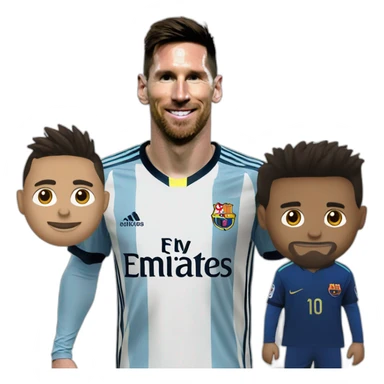 Messi au dessus de ronaldo sticker