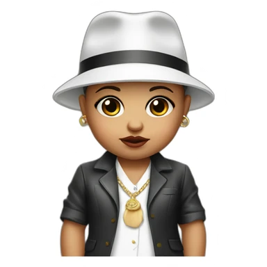 Italian mobster baby girl sticker