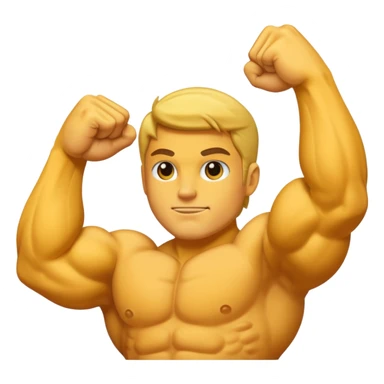Flexed biceps sticker