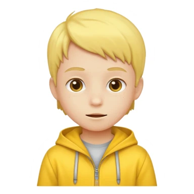 kid with yellow clothes sticker
