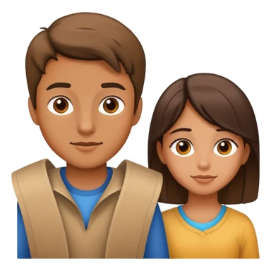 a girl and a boy sticker