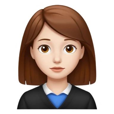 Hug white people Brown hair  sticker