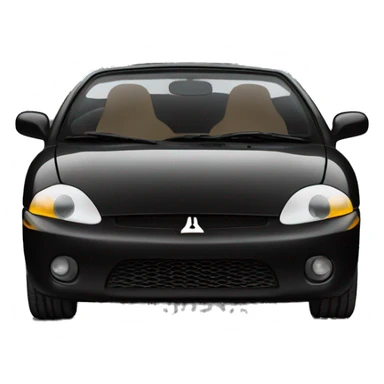 Black Mitsubishi eclipse spyder sticker