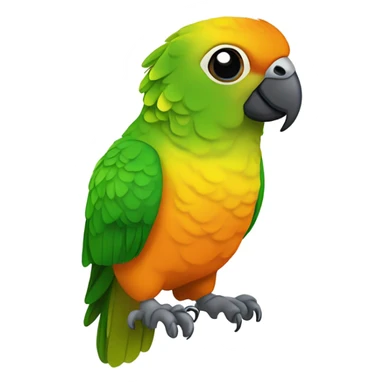 Green cheek conure happy sticker