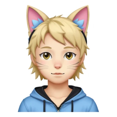 Femboy cat boy  sticker