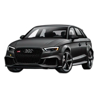 Audi rs3 black sticker