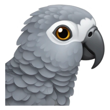 african grey parrot sticker