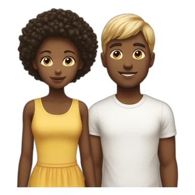 white teenage and her white big brother sticker