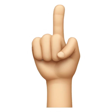 Index finger and thumb in the shape of an L sticker