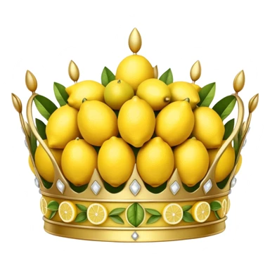 crown with lemon sticker
