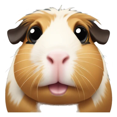 Black and tan guinea pig with big eyes sticker