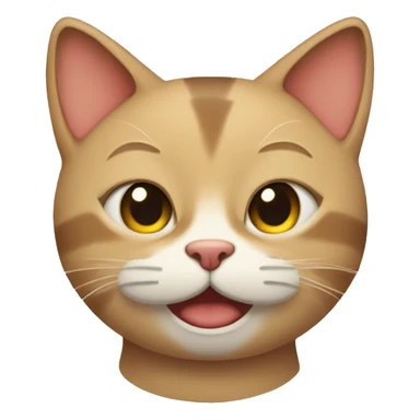 Smirk cat closed eyes  sticker
