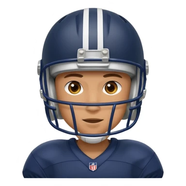 A person who plays football sticker