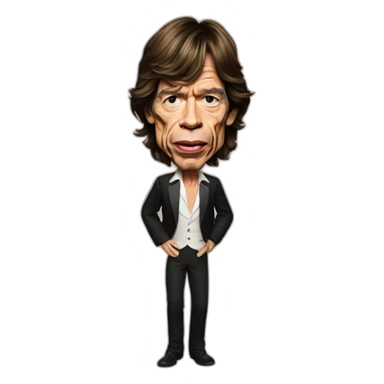 mick jagger sticker