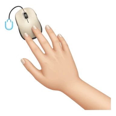 the hand clicking the mouse sticker