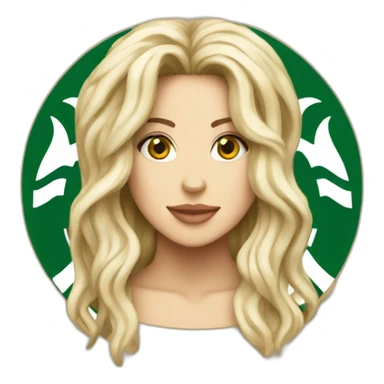 Starbucks logo looks like shakira sticker
