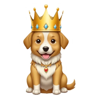 Perro corona sticker