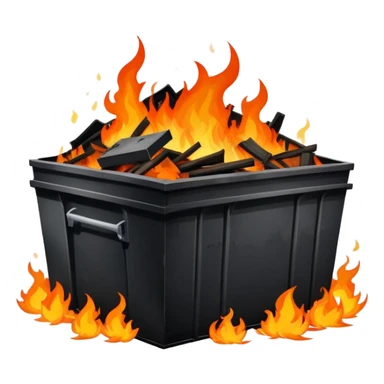 Dumpster fire sticker
