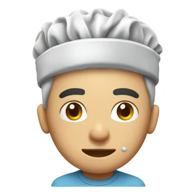 Scrubbing head sticker