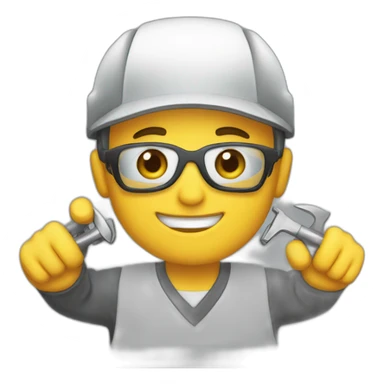 A mechanic showing Done 👍 sticker