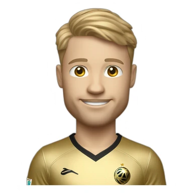 erling halaand avec un ballon d'or sticker